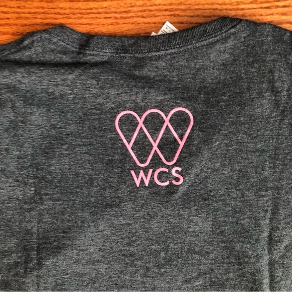 Gildan Soft Cotton Washington DC Zoo Logo Print Gray Tee Women’s Size M NWOT - Picture 5 of 7